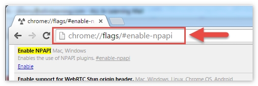 Enable NPAPI MAC